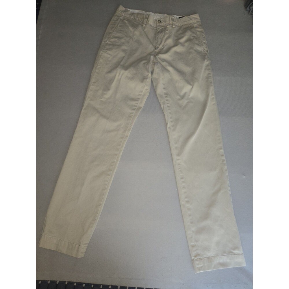 Polo Ralph Lauren Chinos Mens Beige Slim Fit Pants Tag 32x34 Fits